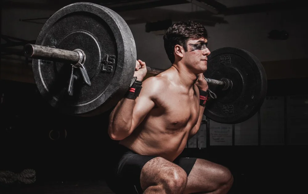 Strength training in a gym